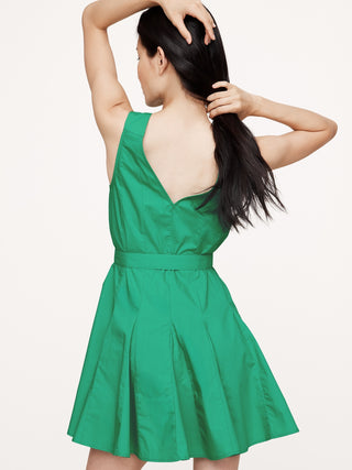 Vestido Escote Cuadrado con Cinturón