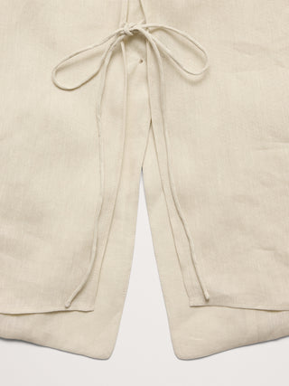 Blazer con Espalda Abierta de Lino
