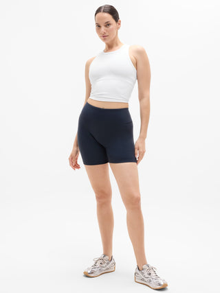 Short Deportivo Talle Alto con Logo
