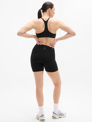Short Deportivo Talle Alto con Logo