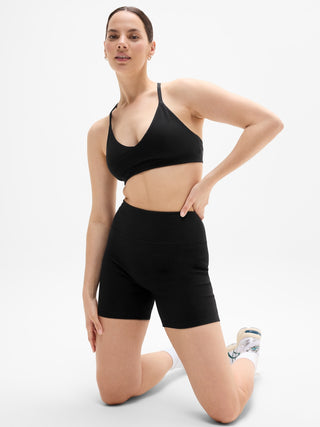 Short Deportivo Talle Alto con Logo
