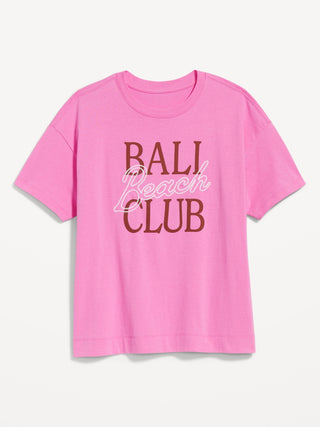 Camiseta Manga Corta con Gráfico de Algodón