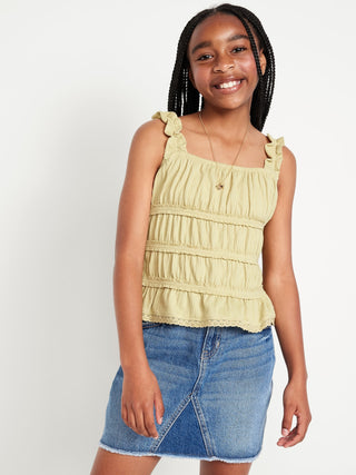 Camiseta sin mangas con chicas equipadas para niñas.