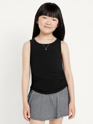 Camiseta sin Mangas con Detalle Fruncido, Niña