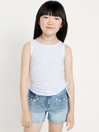 Camiseta sin Mangas con Detalle Fruncido, Niña