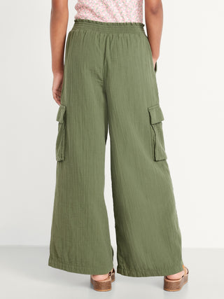 Pantalones de carga de doble pierna para niñas.