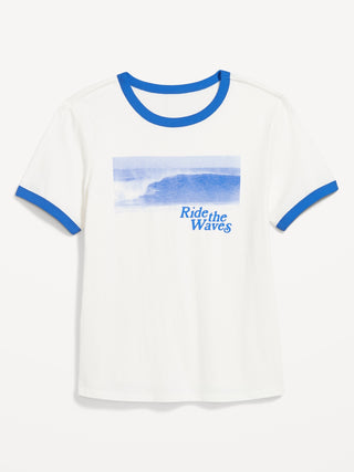 Camiseta de timbre gráfico de todos los lados.