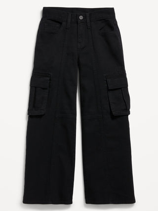 Pantalón Cargo Talle Alto con Bolsillos, Niña