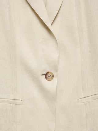 Blazer con Espalda Abierta de Lino