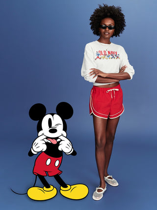 Sudadera Crop de Algodón Colección Disney