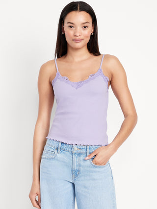 Camiseta Ajustada con Detalle Encaje