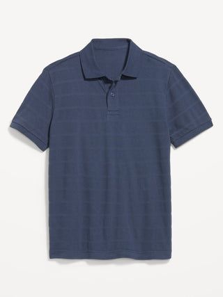 Polo Manga Corta de Punto Acanalado