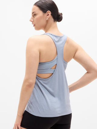 Sleeveless Crisscross Back Sports T-shirt