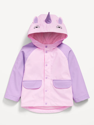 Chaqueta Resistente al Agua con Diseño Unicornio, Bebé.