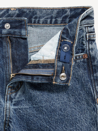 Jeans Holgados Talle Alto con Bolsillos, Niño