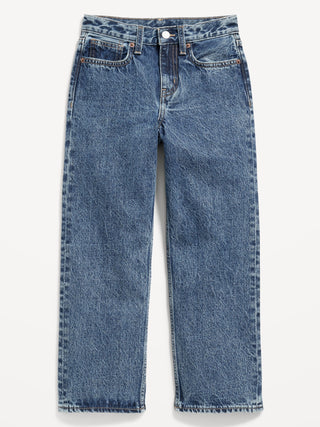 Jeans Holgados Talle Alto con Bolsillos, Niño
