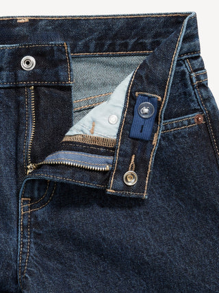 Jeans Holgados Talle Alto con Bolsillos, Niño