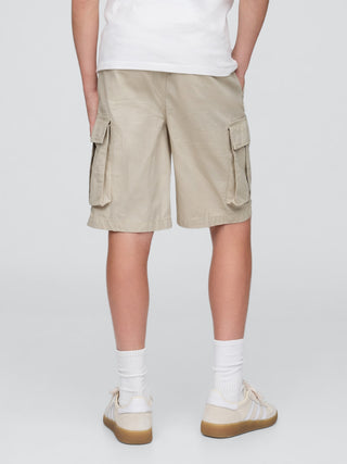 Shorts cargo fáciles de ripstop de 7,5" para niños.