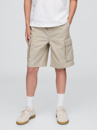 Shorts cargo fáciles de ripstop de 7,5" para niños.