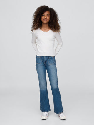 Jeans Acampanados Talle Alto, Niña