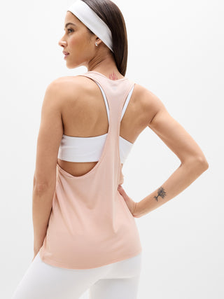 Sleeveless Crisscross Back Sports T-shirt