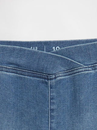 Jeans Acampanados Talle Alto con Cintura Elástica, Niña