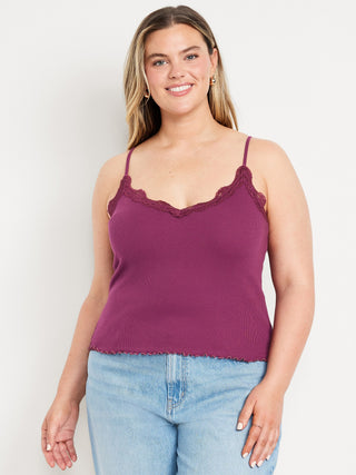 Camiseta Ajustada con Detalle Encaje
