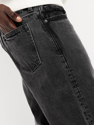 Jeans Baggy Talle Alto con Bolsillos