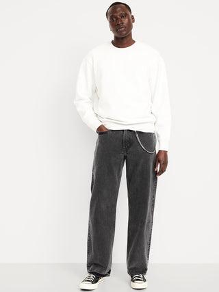 Jeans Baggy Talle Alto con Bolsillos