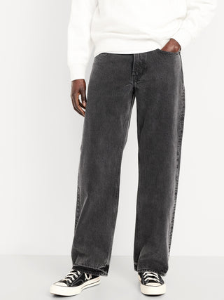 Jeans Baggy Talle Alto con Bolsillos