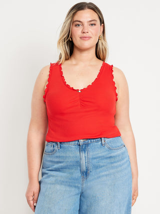 Camiseta Fruncida con Detalle de Volantes