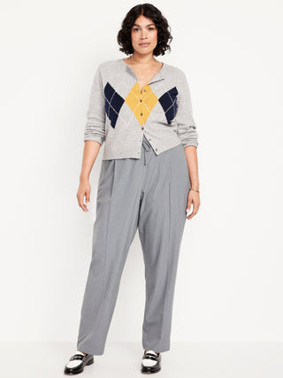 Pantalón Tobillero Talle Alto con Pinzas
