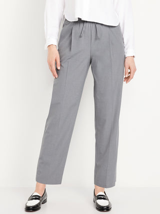 Pantalón Tobillero Talle Alto con Pinzas