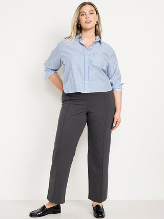 Extra High-Waisted Stevie Straight Pants.