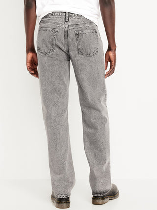 Jeans Holgados Talle Alto con Bolsillos