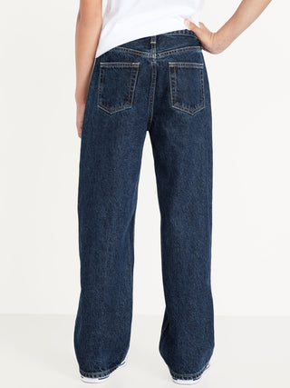 Jeans Holgados Talle Alto con Bolsillos, Niño