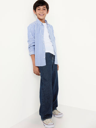 Jeans Holgados Talle Alto con Bolsillos, Niño