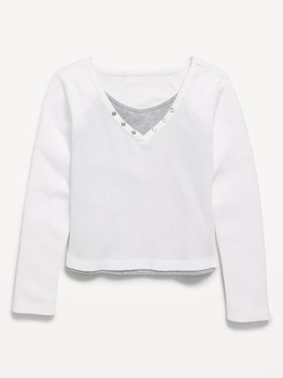 Camiseta Manga Larga de Algodón, Niña