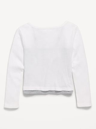 Camiseta Manga Larga de Algodón, Niña