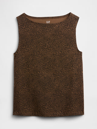 Camiseta sin Mangas Cuello Redondo