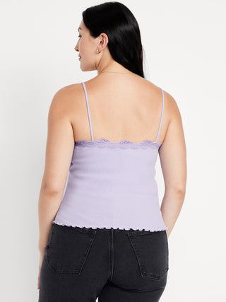 Camiseta Ajustada con Detalle Encaje