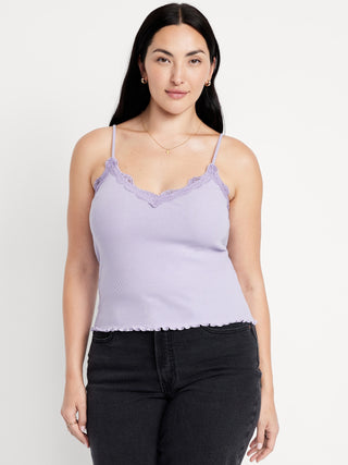 Camiseta Ajustada con Detalle Encaje