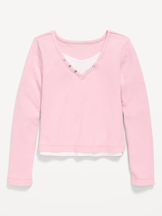 Camiseta Manga Larga de Algodón, Niña