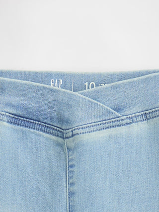 Jeans Acampanados Talle Alto con Cintura Elástica, Niña