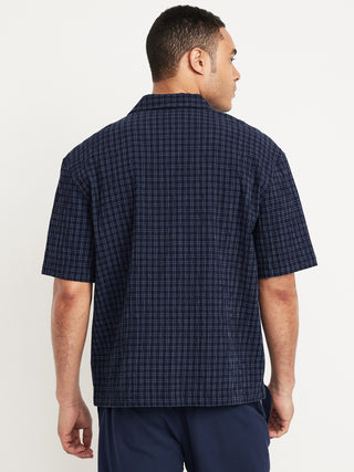 Camisa Manga Corta con Bolsillo de Algodón