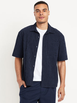Camisa Manga Corta con Bolsillo de Algodón