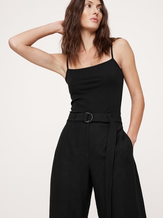 Pantalón Barrel Talle Alto con Bolsillos