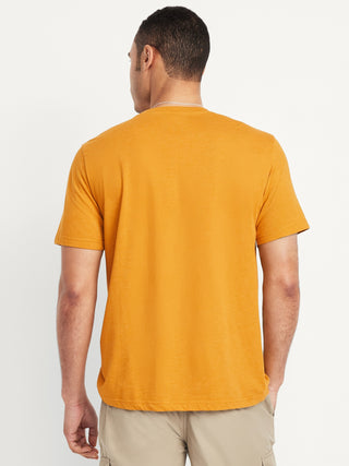 Camiseta Manga Corta Cuello Redondo de Algodón