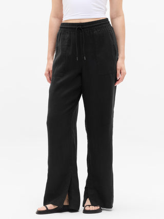 Retreat Linen High Rise Wide Leg Pant