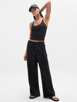 Retreat Linen High Rise Wide Leg Pant